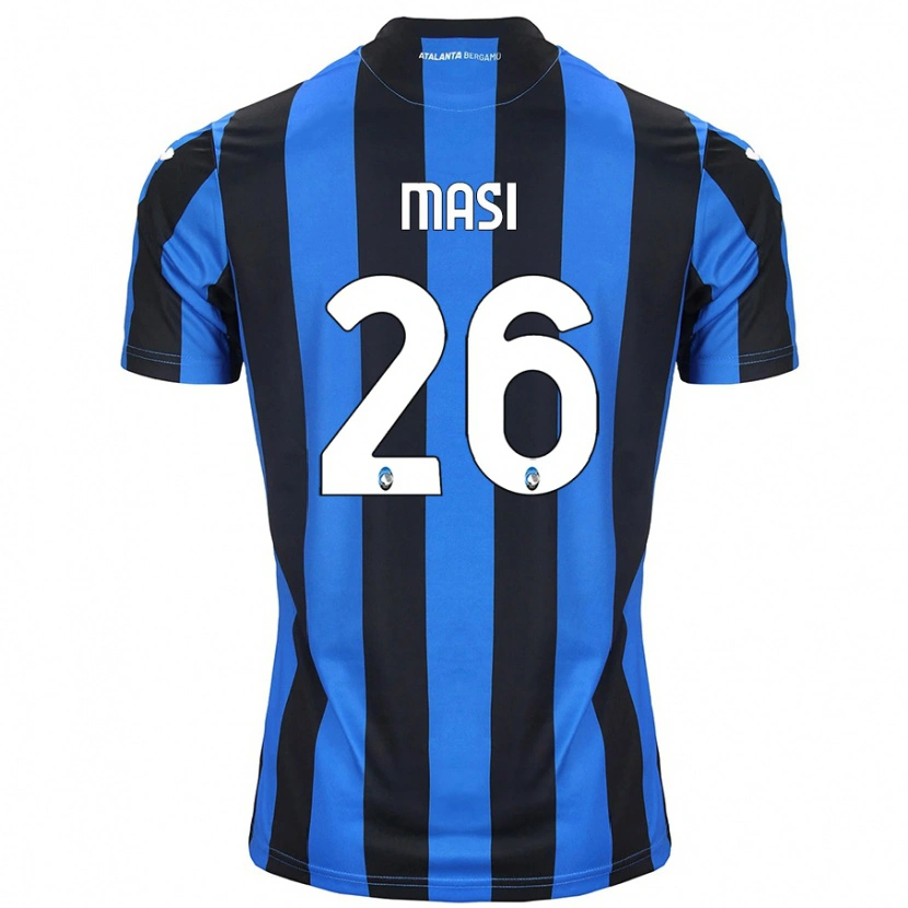Danxen Niño Camiseta Alberto Masi #26 Azul Negro 1ª Equipación 2024/25 La Camisa