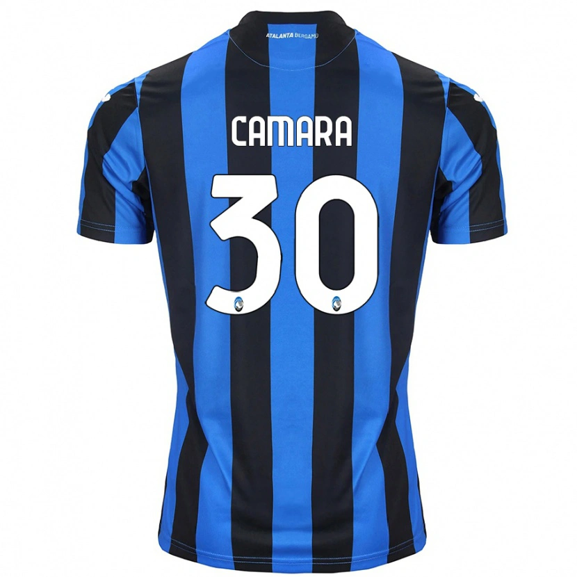 Danxen Niño Camiseta Henry Camara #30 Azul Negro 1ª Equipación 2024/25 La Camisa