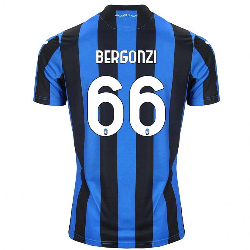 Danxen Niño Camiseta Federico Bergonzi #66 Azul Negro 1ª Equipación 2024/25 La Camisa