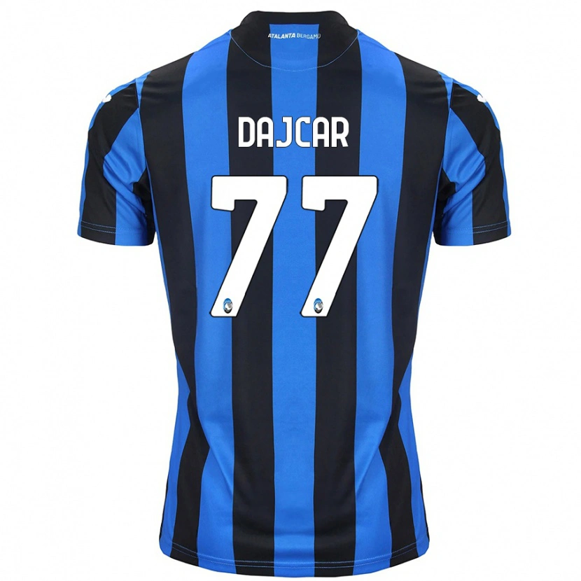 Danxen Niño Camiseta Matevz Dajcar #77 Azul Negro 1ª Equipación 2024/25 La Camisa