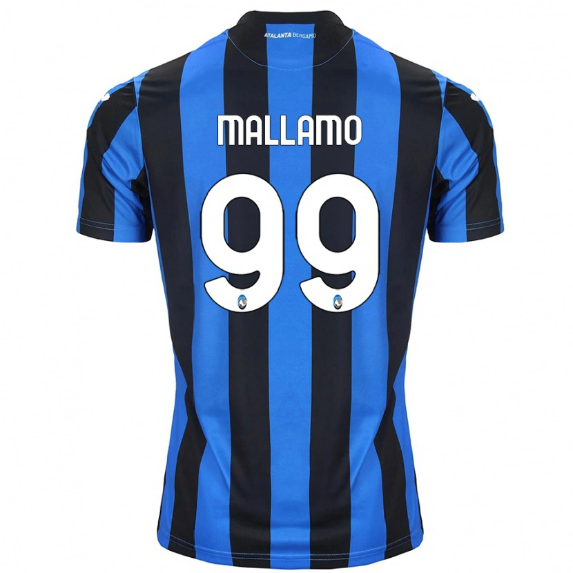 Danxen Niño Camiseta Alessandro Mallamo #99 Azul Negro 1ª Equipación 2024/25 La Camisa