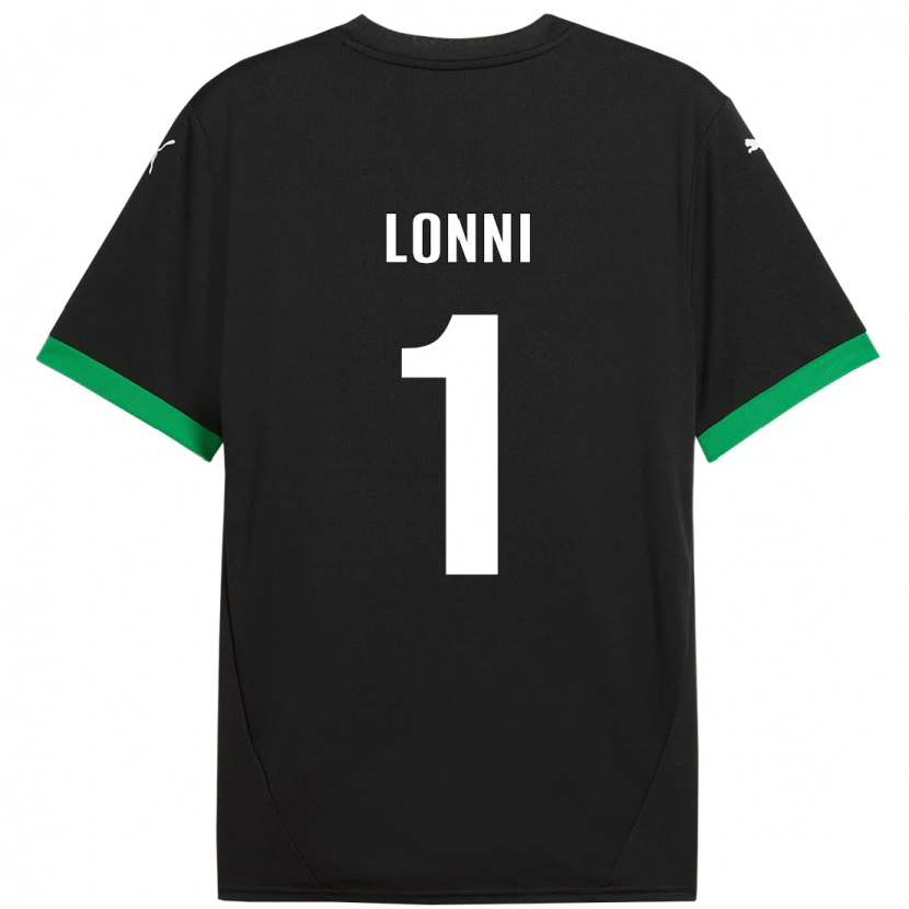 Danxen Niño Camiseta Lia Lonni #1 Negro Verde Oscuro 1ª Equipación 2024/25 La Camisa