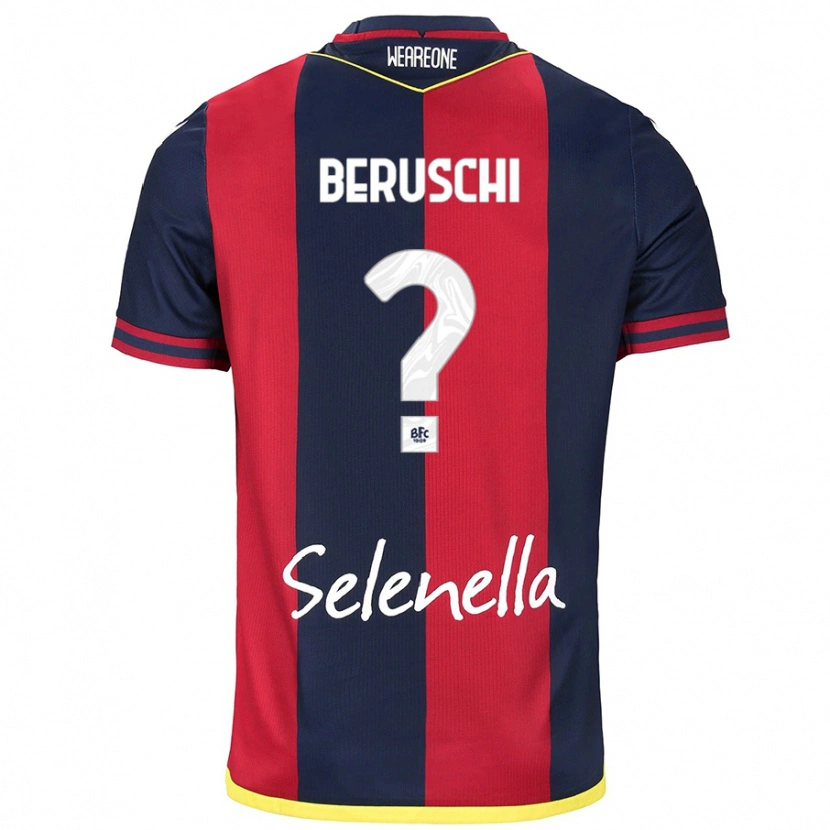 Danxen Niño Camiseta Diego Beruschi #0 Rojo Azul Real 1ª Equipación 2024/25 La Camisa