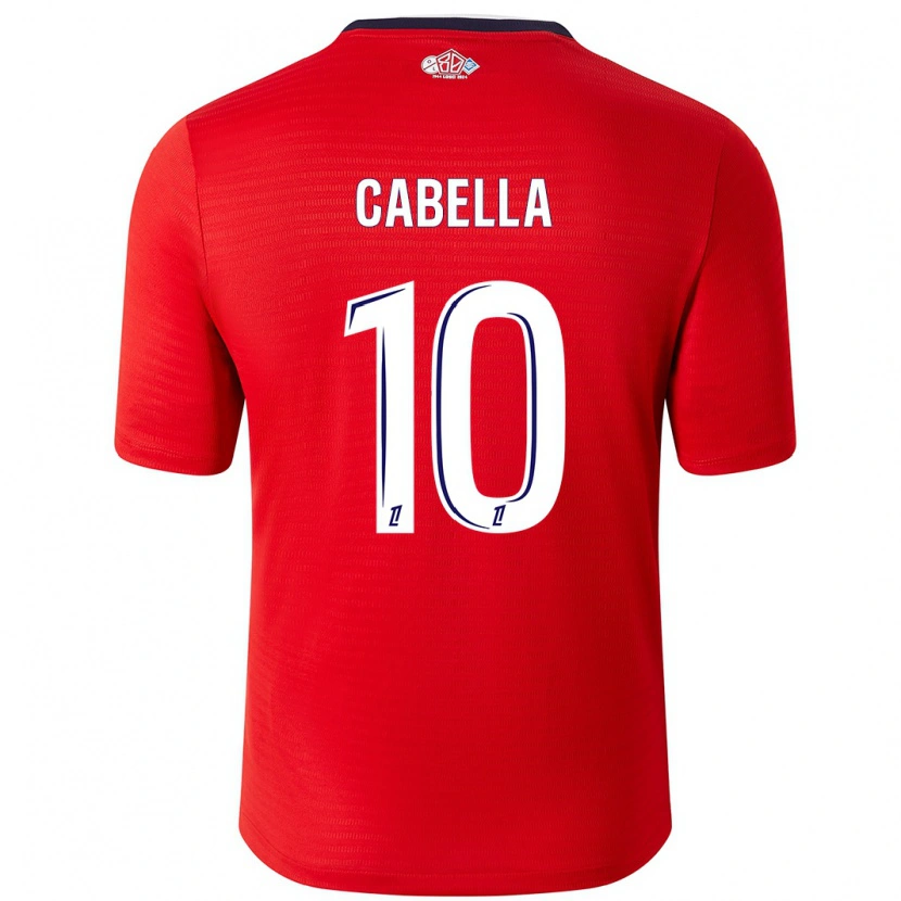 Danxen Niño Camiseta Rémy Cabella #10 Rojo Blanco 1ª Equipación 2024/25 La Camisa