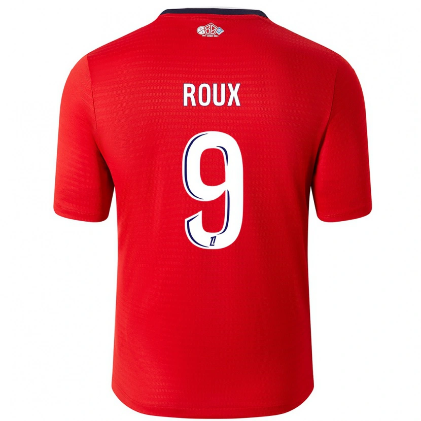 Danxen Niño Camiseta Danielle Roux #9 Rojo Blanco 1ª Equipación 2024/25 La Camisa