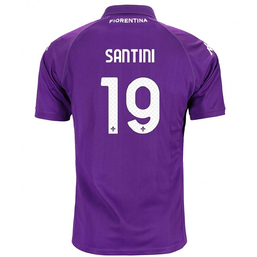 Danxen Niño Camiseta Margherita Santini #19 Morado 1ª Equipación 2024/25 La Camisa