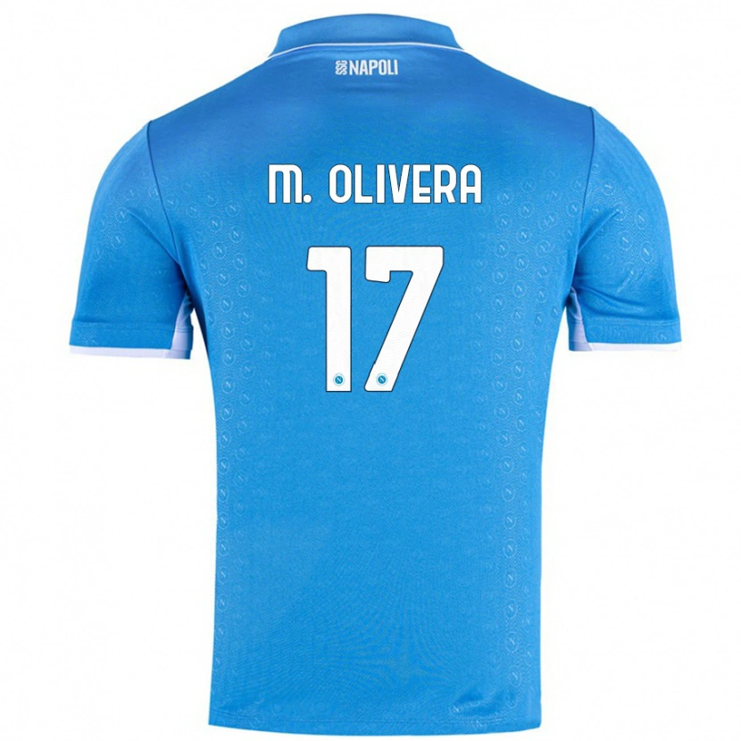 Danxen Niño Camiseta Mathías Olivera #17 Azul Cielo 1ª Equipación 2024/25 La Camisa