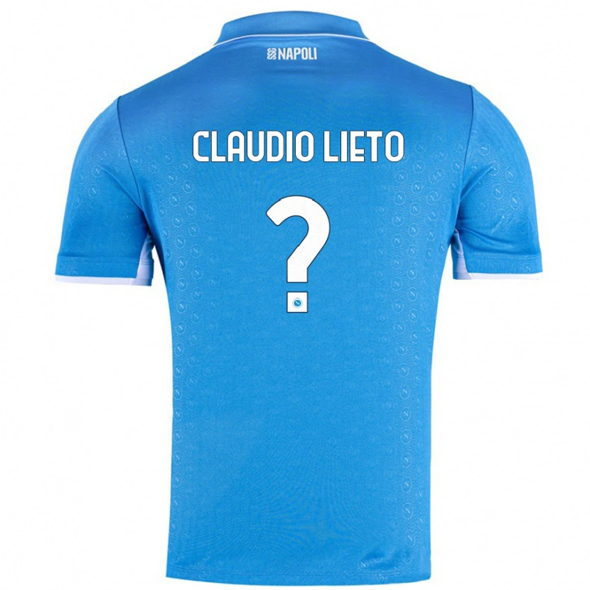 Danxen Niño Camiseta Claudio Lieto #0 Azul Cielo 1ª Equipación 2024/25 La Camisa