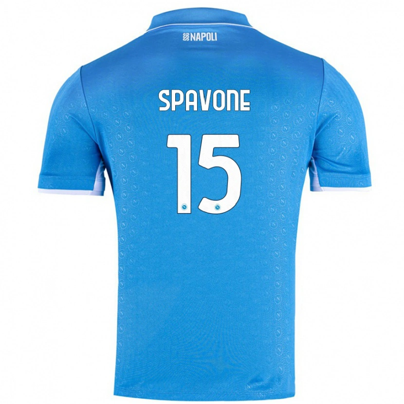 Danxen Niño Camiseta Alessandro Spavone #15 Azul Cielo 1ª Equipación 2024/25 La Camisa