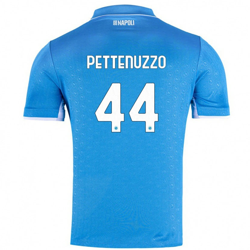 Danxen Niño Camiseta Tecla Pettenuzzo #44 Azul Cielo 1ª Equipación 2024/25 La Camisa