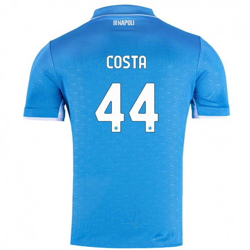 Danxen Niño Camiseta Filippo Costa #44 Azul Cielo 1ª Equipación 2024/25 La Camisa
