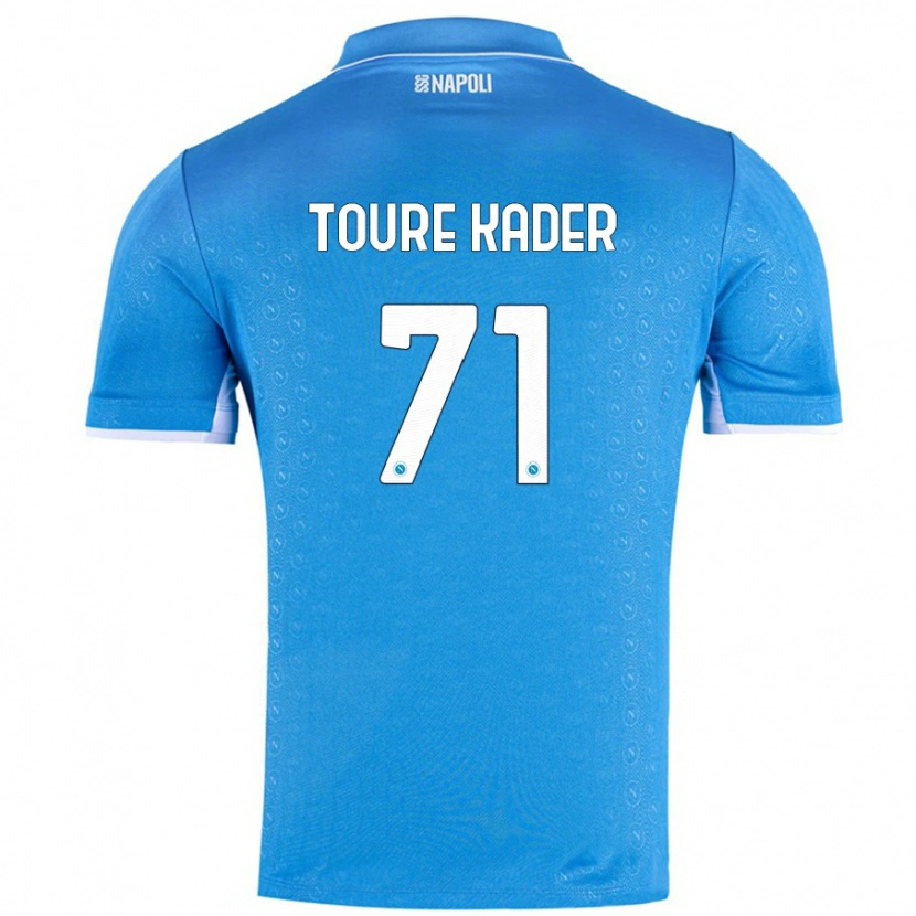 Danxen Niño Camiseta Aziz Toure Kader #71 Azul Cielo 1ª Equipación 2024/25 La Camisa