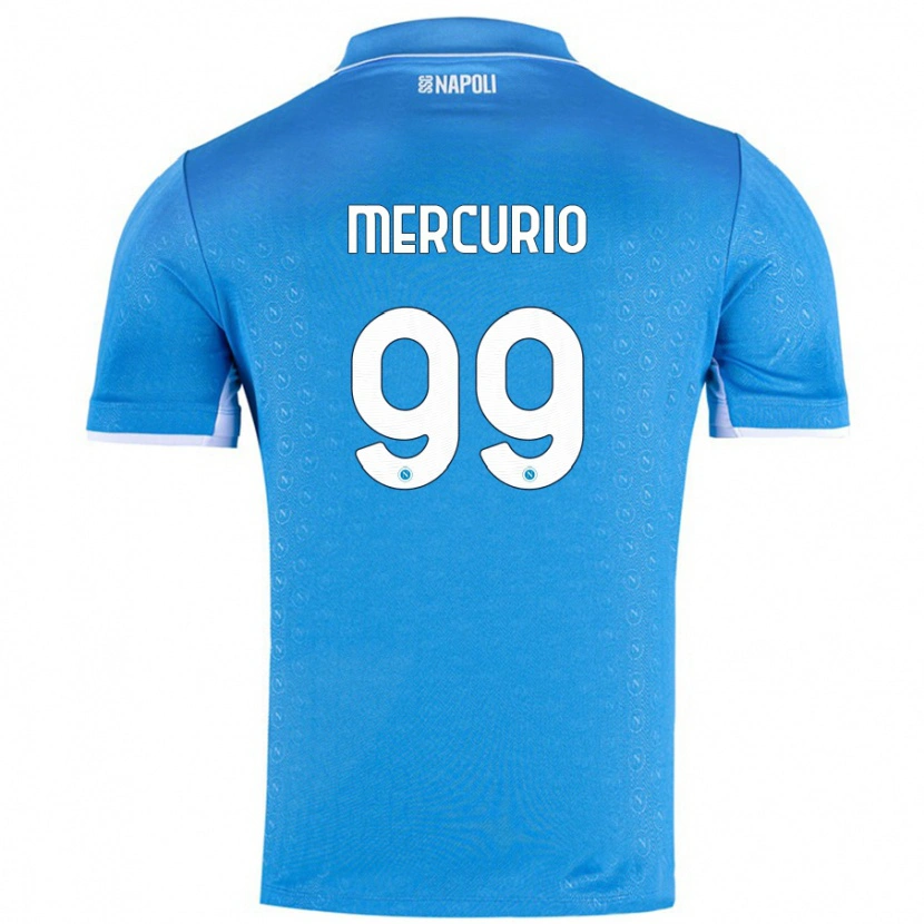 Danxen Niño Camiseta Giovanni Mercurio #99 Azul Cielo 1ª Equipación 2024/25 La Camisa