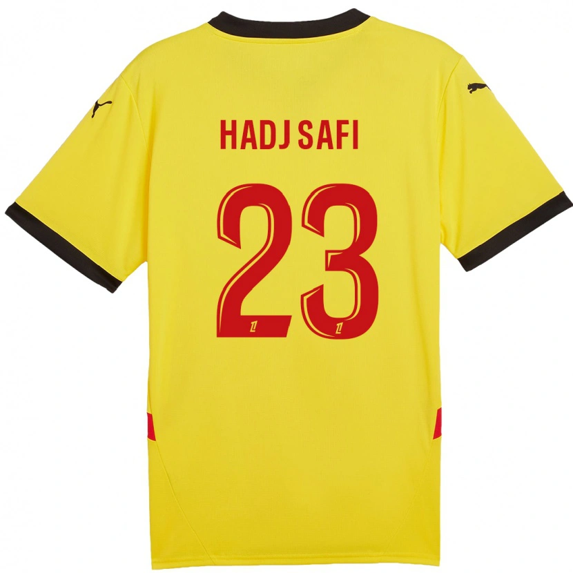 Danxen Niño Camiseta Souhina Hadj Safi #23 Amarillo Rojo 1ª Equipación 2024/25 La Camisa