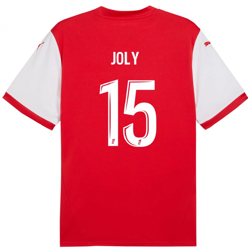 Danxen Niño Camiseta Lou-Ann Joly #15 Rojo Blanco 1ª Equipación 2024/25 La Camisa