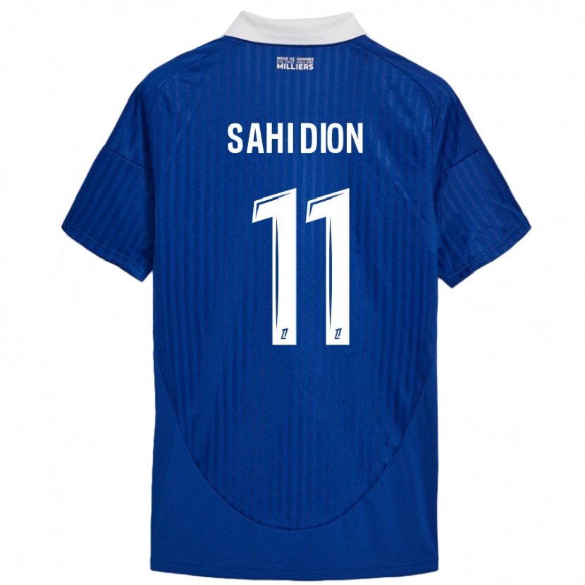 Danxen Niño Camiseta Moïse Sahi Dion #11 Azul Blanco 1ª Equipación 2024/25 La Camisa