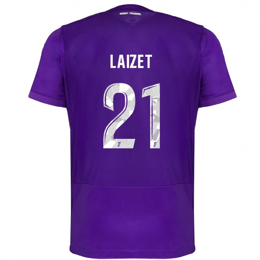 Danxen Niño Camiseta Emma Laizet #21 Morado Blanco 1ª Equipación 2024/25 La Camisa