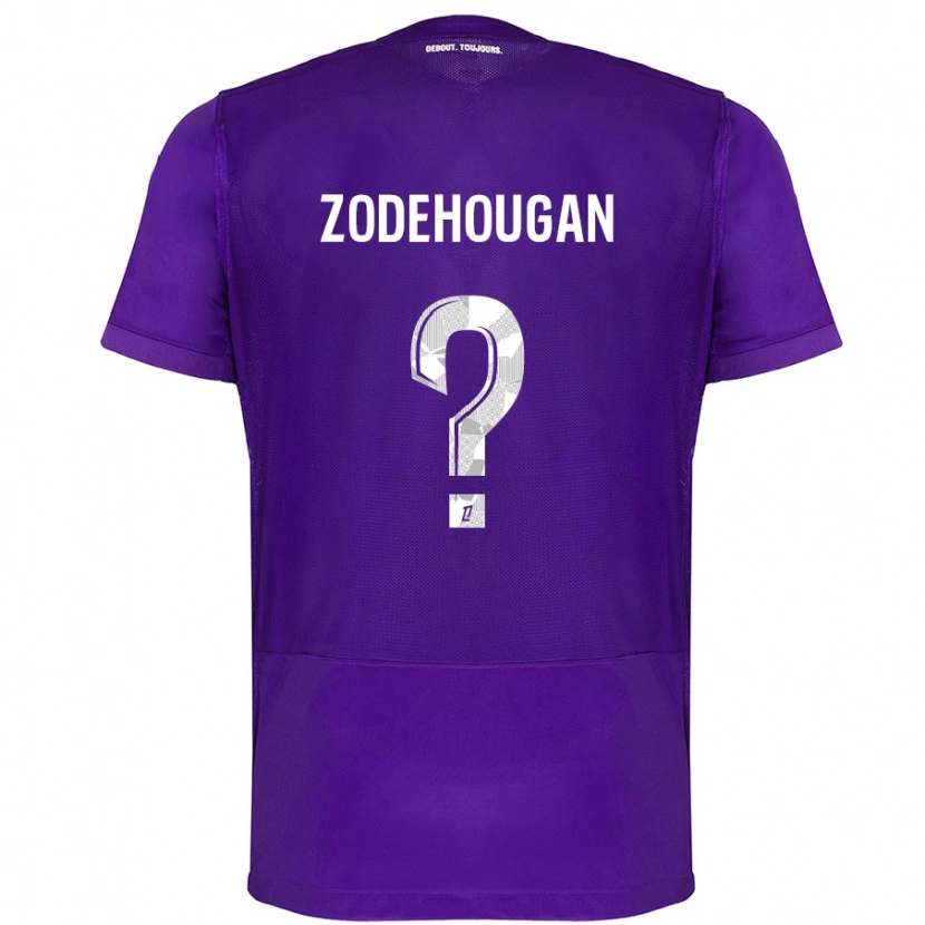 Danxen Niño Camiseta Yanis Zodehougan #0 Morado Blanco 1ª Equipación 2024/25 La Camisa