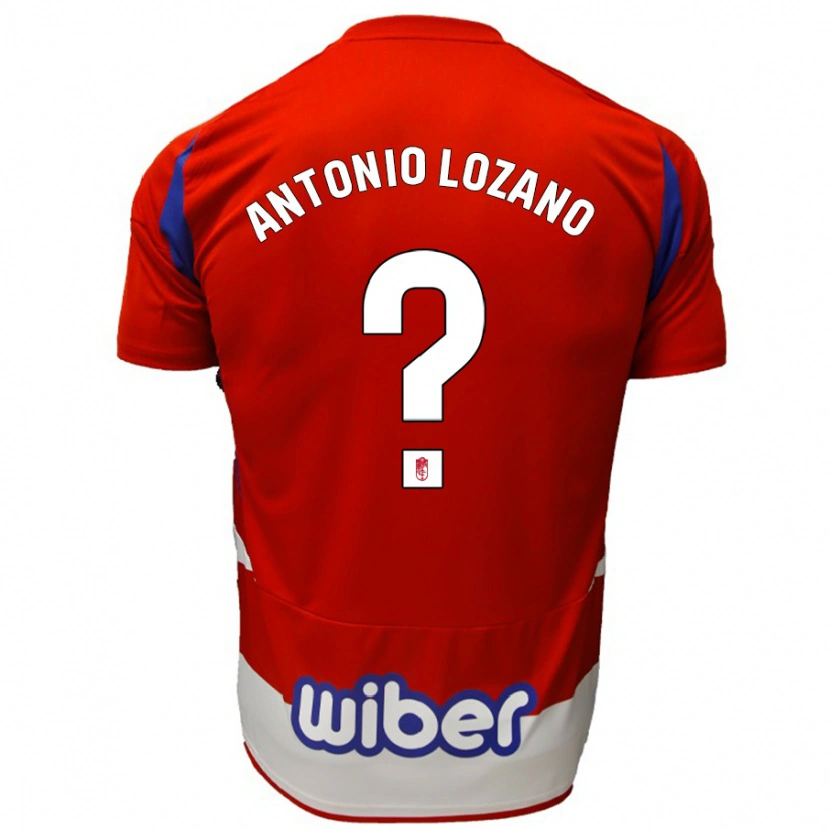 Danxen Niño Camiseta José Antonio Lozano #0 Rojo Blanco Azul 1ª Equipación 2024/25 La Camisa