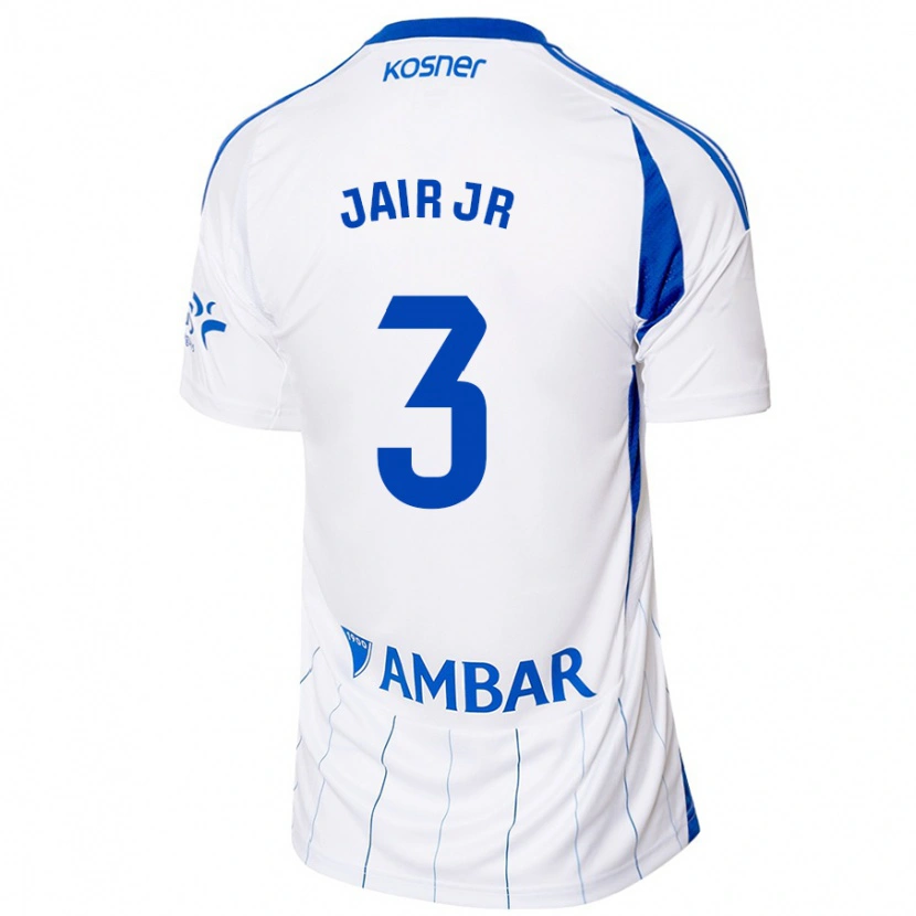 Danxen Niño Camiseta Jair Amador #3 Rojo Blanco 1ª Equipación 2024/25 La Camisa