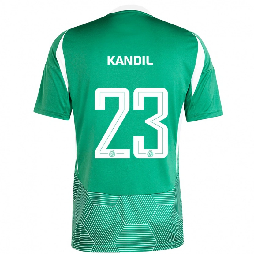 Danxen Niño Camiseta Maor Kandil #23 Verde Blanco 1ª Equipación 2024/25 La Camisa