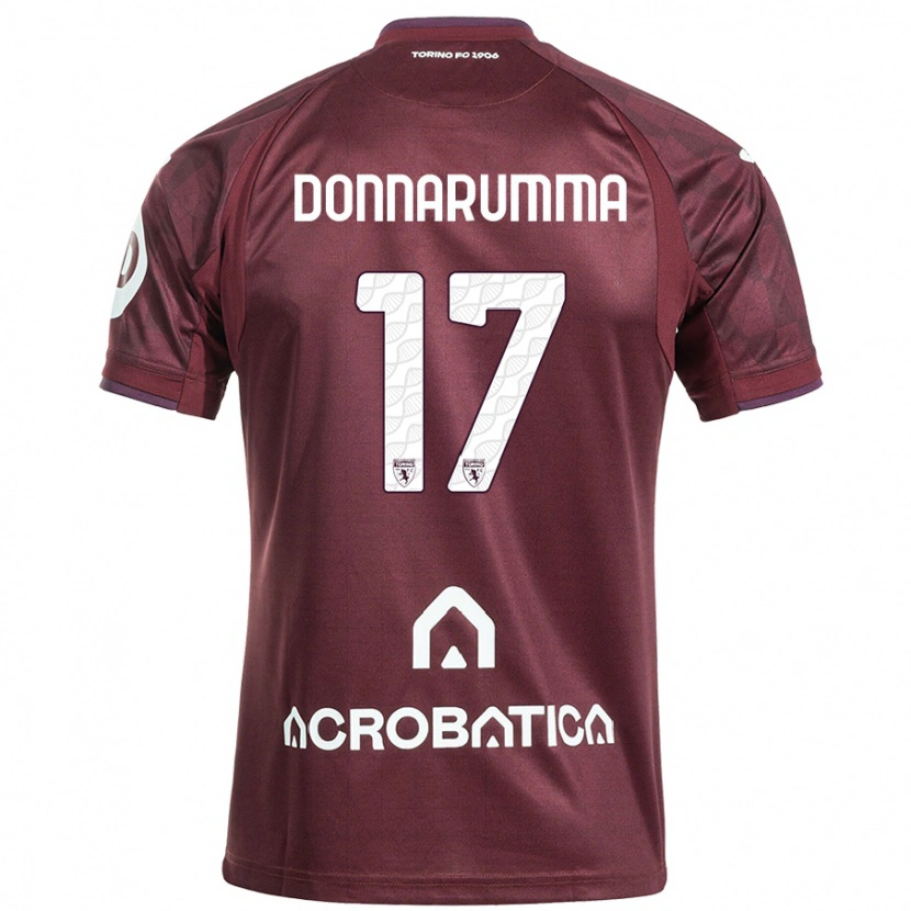 Danxen Niño Camiseta Antonio Donnarumma #17 Granate Blanco 1ª Equipación 2024/25 La Camisa