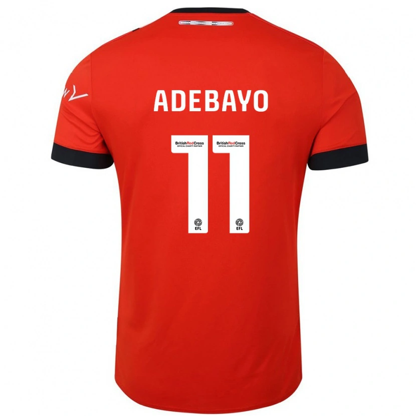 Danxen Niño Camiseta Elijah Adebayo #11 Naranja Negro 1ª Equipación 2024/25 La Camisa