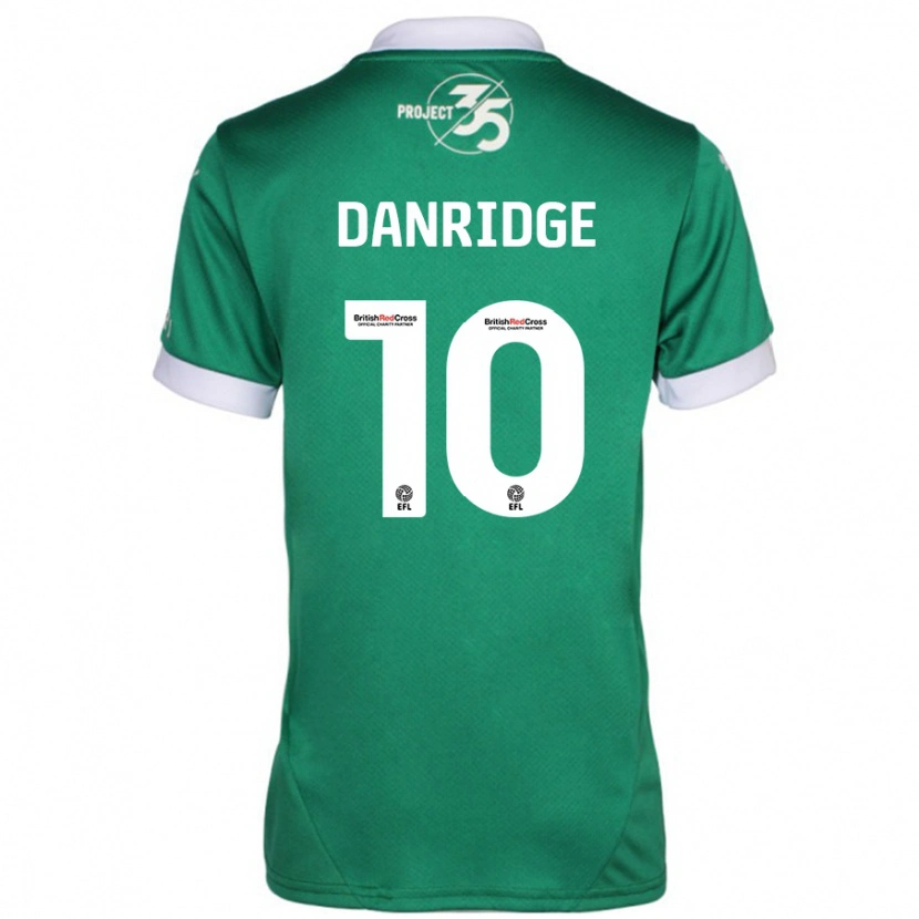 Danxen Niño Camiseta Rebecca Danridge #10 Verde Blanco 1ª Equipación 2024/25 La Camisa