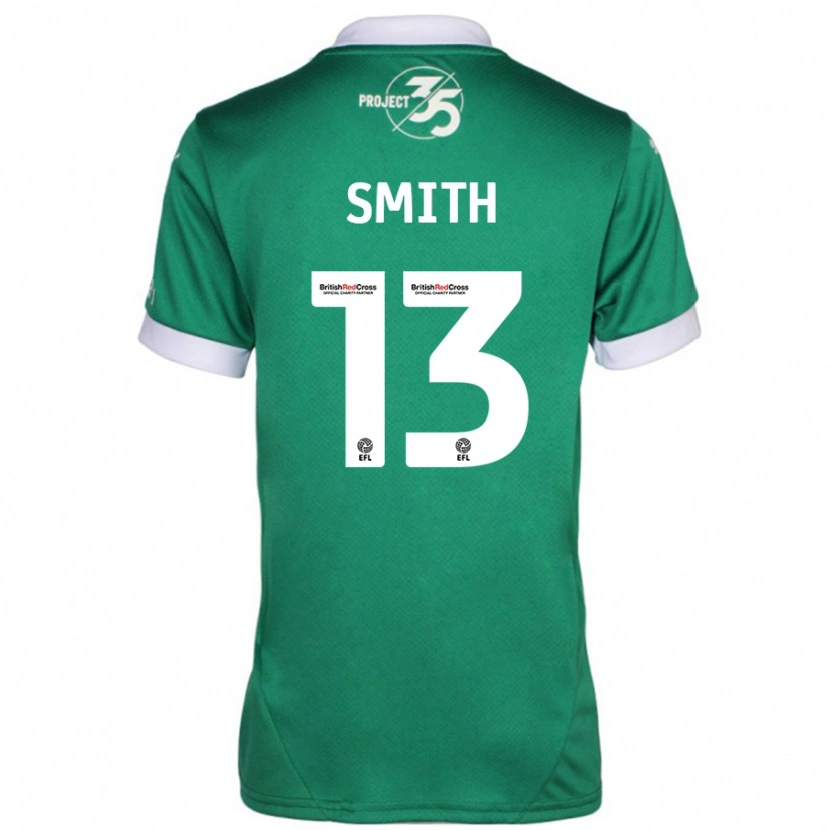 Danxen Niño Camiseta Grace Smith #13 Verde Blanco 1ª Equipación 2024/25 La Camisa