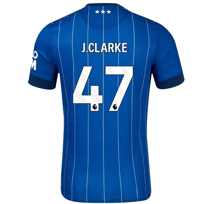 Danxen Niño Camiseta Jack Clarke #47 Azul Marino 1ª Equipación 2024/25 La Camisa
