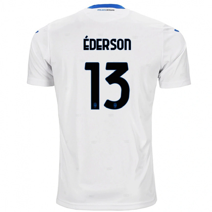 Danxen Niño Camiseta Éderson #13 Blanco 2ª Equipación 2024/25 La Camisa