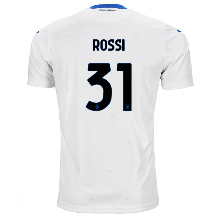 Danxen Niño Camiseta Francesco Rossi #31 Blanco 2ª Equipación 2024/25 La Camisa