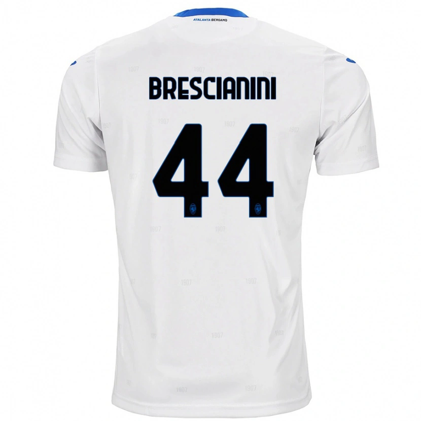 Danxen Niño Camiseta Marco Brescianini #44 Blanco 2ª Equipación 2024/25 La Camisa