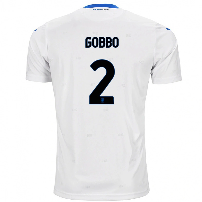 Danxen Niño Camiseta Luca Gobbo #2 Blanco 2ª Equipación 2024/25 La Camisa