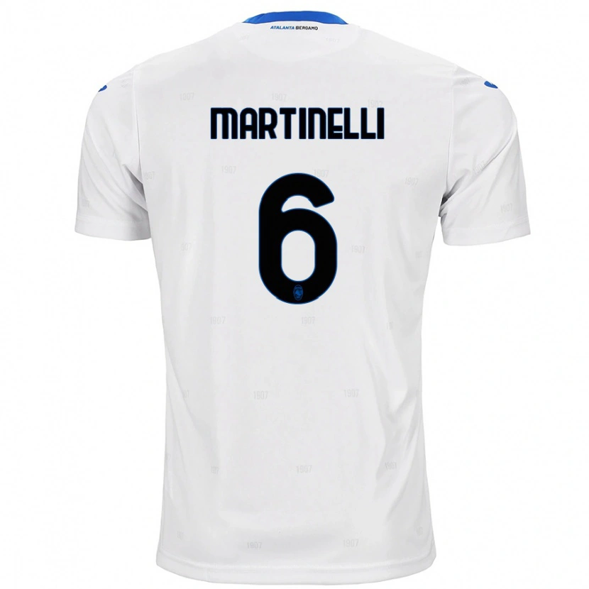 Danxen Niño Camiseta Gabriel Martinelli #6 Blanco 2ª Equipación 2024/25 La Camisa
