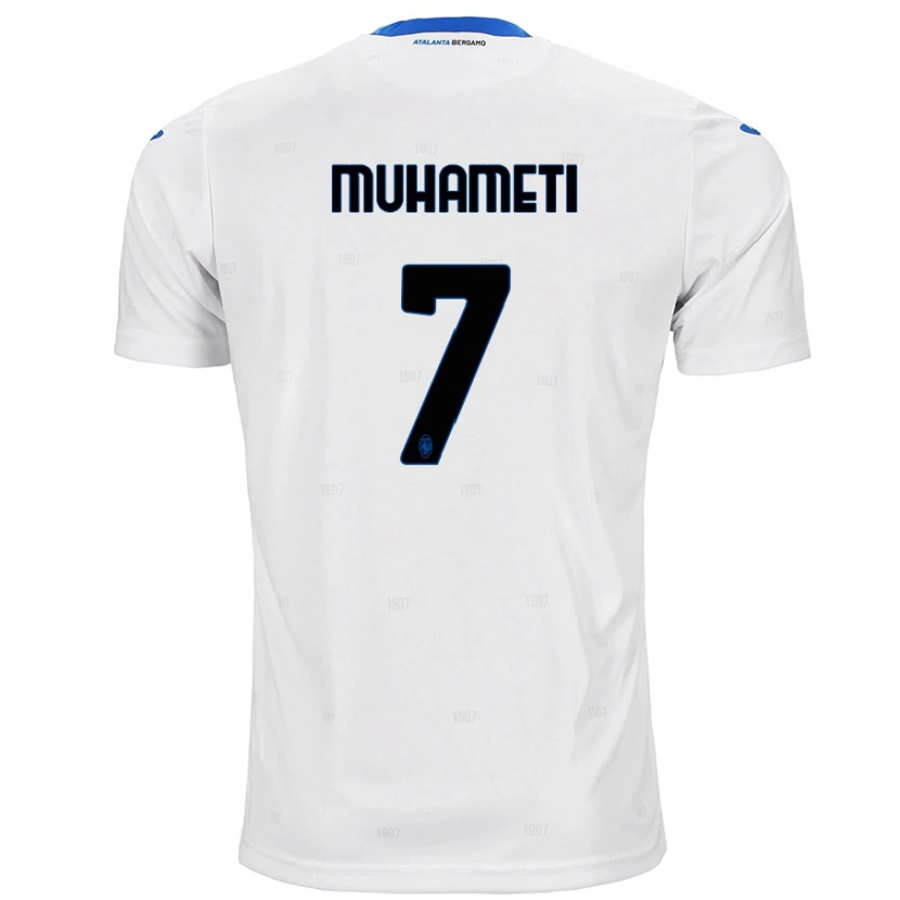 Danxen Niño Camiseta Endri Muhameti #7 Blanco 2ª Equipación 2024/25 La Camisa