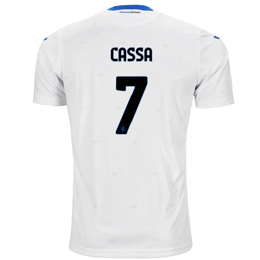 Danxen Niño Camiseta Federico Cassa #7 Blanco 2ª Equipación 2024/25 La Camisa