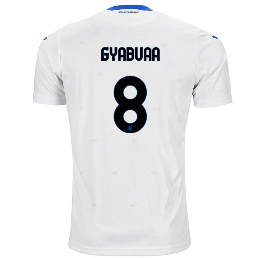 Danxen Niño Camiseta Emmanuel Gyabuaa #8 Blanco 2ª Equipación 2024/25 La Camisa