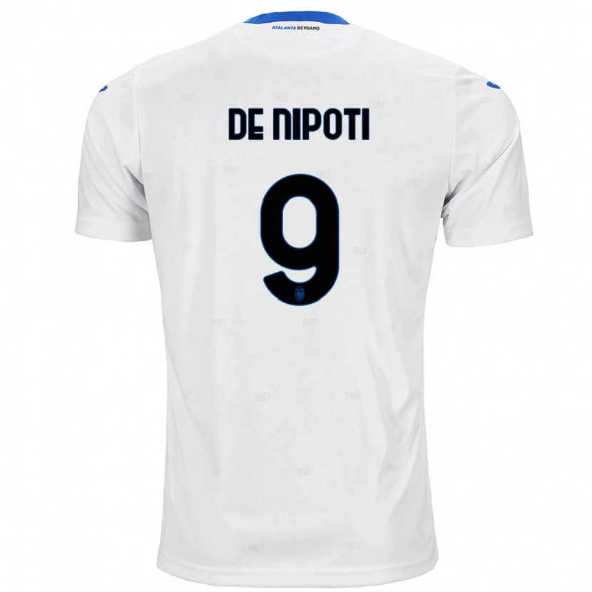 Danxen Niño Camiseta Tommaso De Nipoti #9 Blanco 2ª Equipación 2024/25 La Camisa