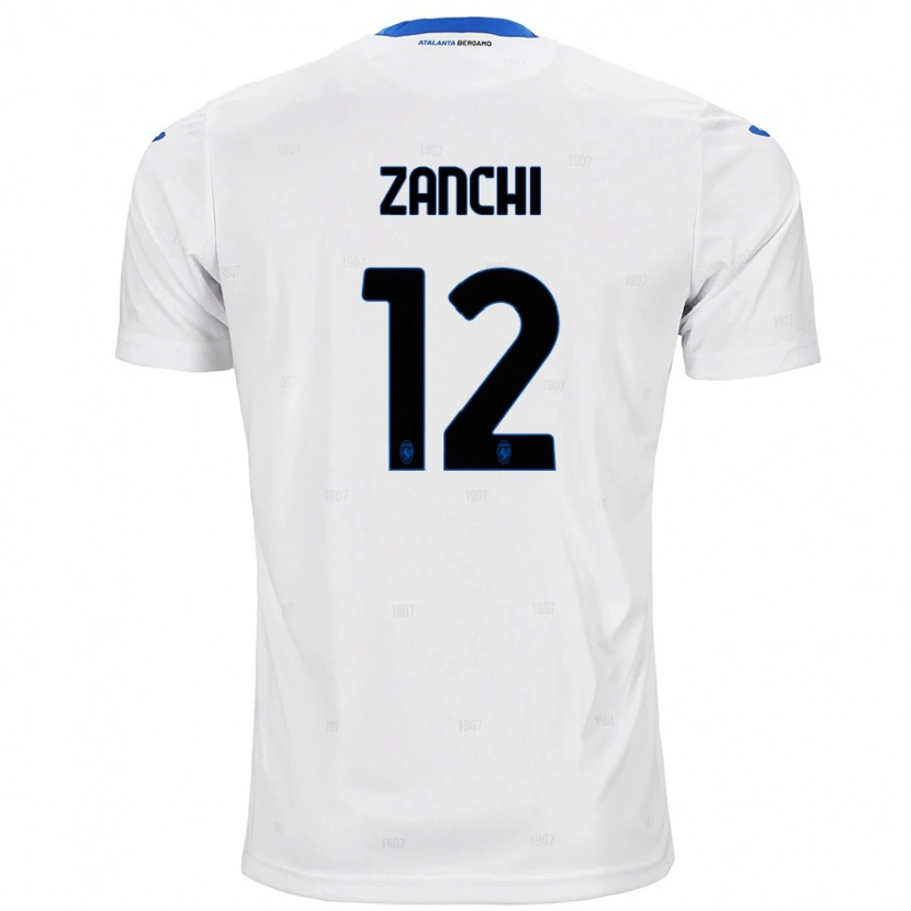 Danxen Niño Camiseta Edoardo Zanchi #12 Blanco 2ª Equipación 2024/25 La Camisa