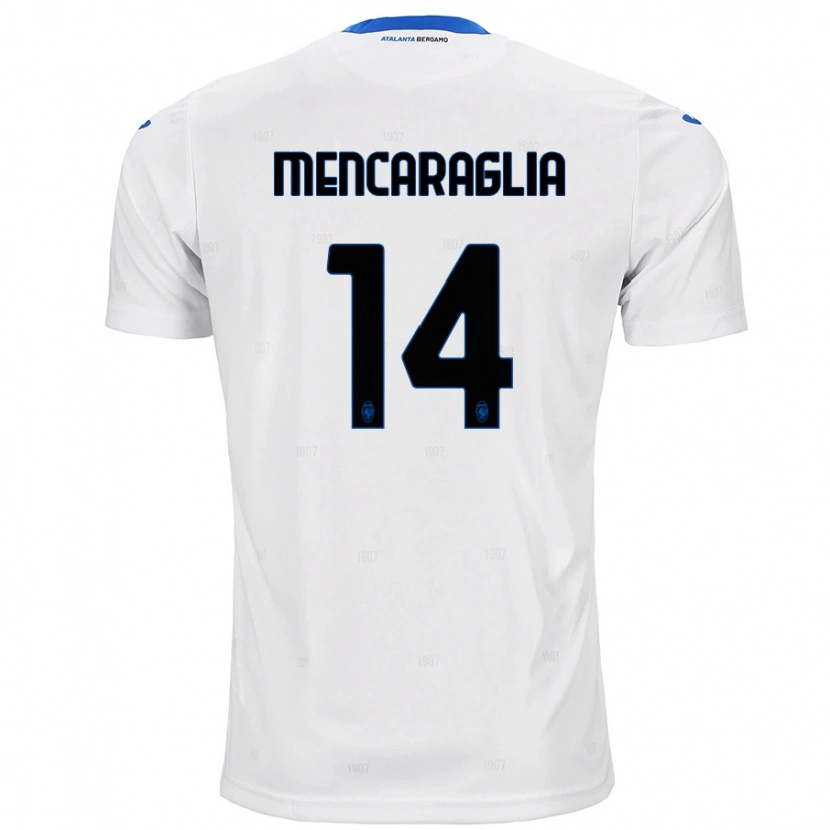 Danxen Niño Camiseta Filippo Mencaraglia #14 Blanco 2ª Equipación 2024/25 La Camisa