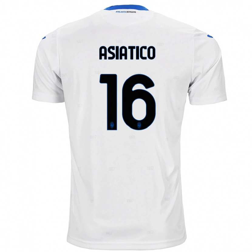 Danxen Niño Camiseta Pietro Asiatico #16 Blanco 2ª Equipación 2024/25 La Camisa