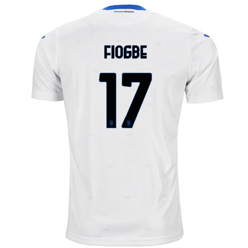 Danxen Niño Camiseta Candas Fiogbe #17 Blanco 2ª Equipación 2024/25 La Camisa