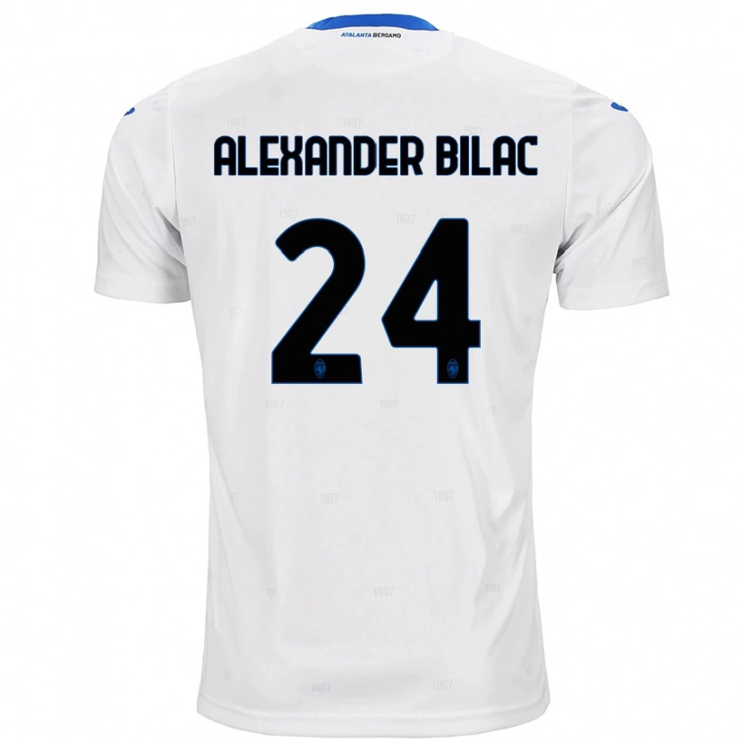 Danxen Niño Camiseta Max Alexander Bilac #24 Blanco 2ª Equipación 2024/25 La Camisa