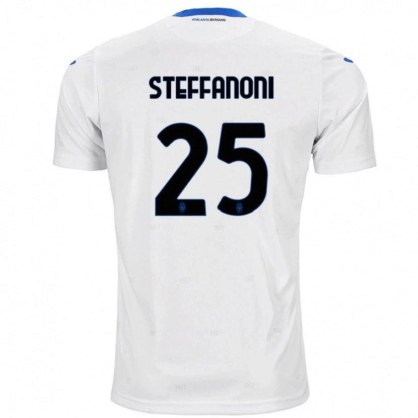 Danxen Niño Camiseta Federico Steffanoni #25 Blanco 2ª Equipación 2024/25 La Camisa