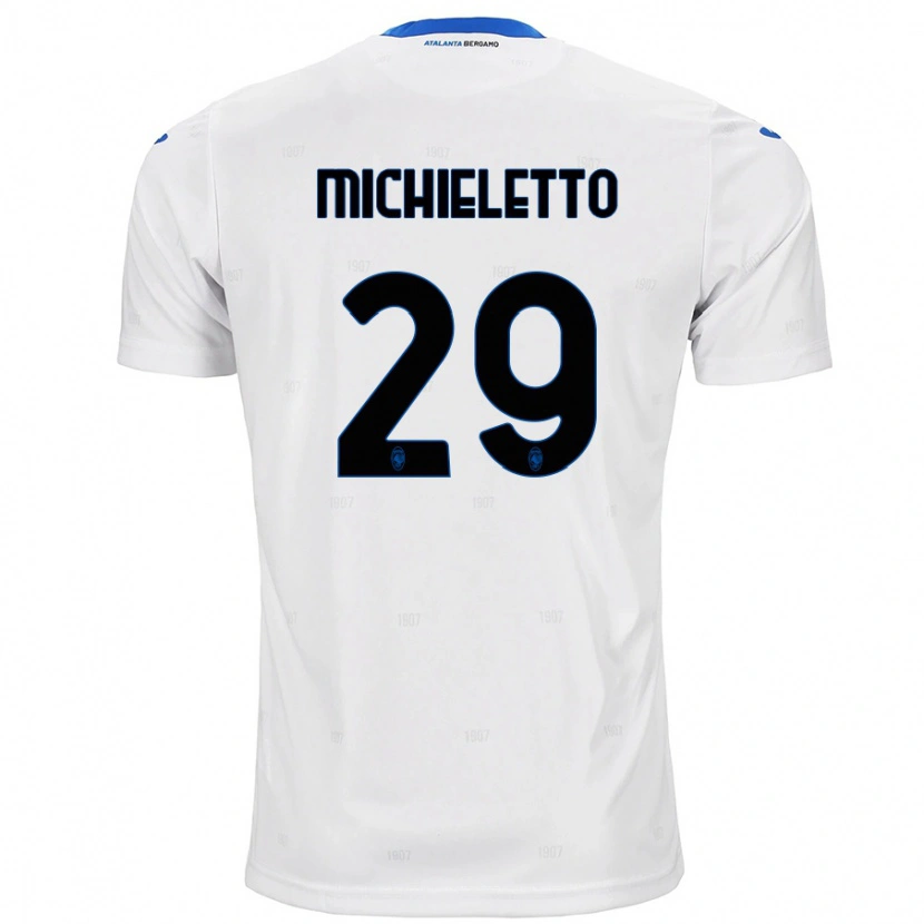 Danxen Niño Camiseta Andrea Michieletto #29 Blanco 2ª Equipación 2024/25 La Camisa