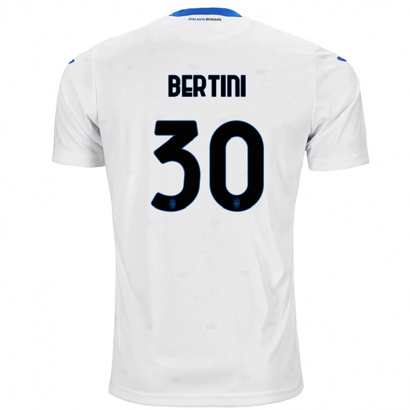Danxen Niño Camiseta Tommaso Bertini #30 Blanco 2ª Equipación 2024/25 La Camisa