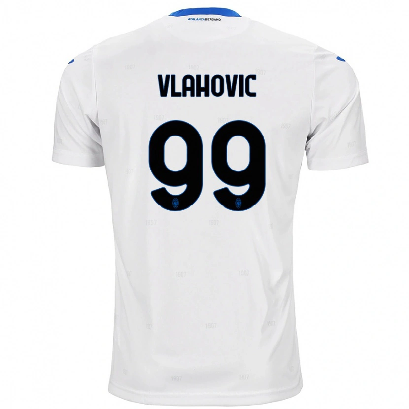 Danxen Niño Camiseta Vanja Vlahovic #99 Blanco 2ª Equipación 2024/25 La Camisa