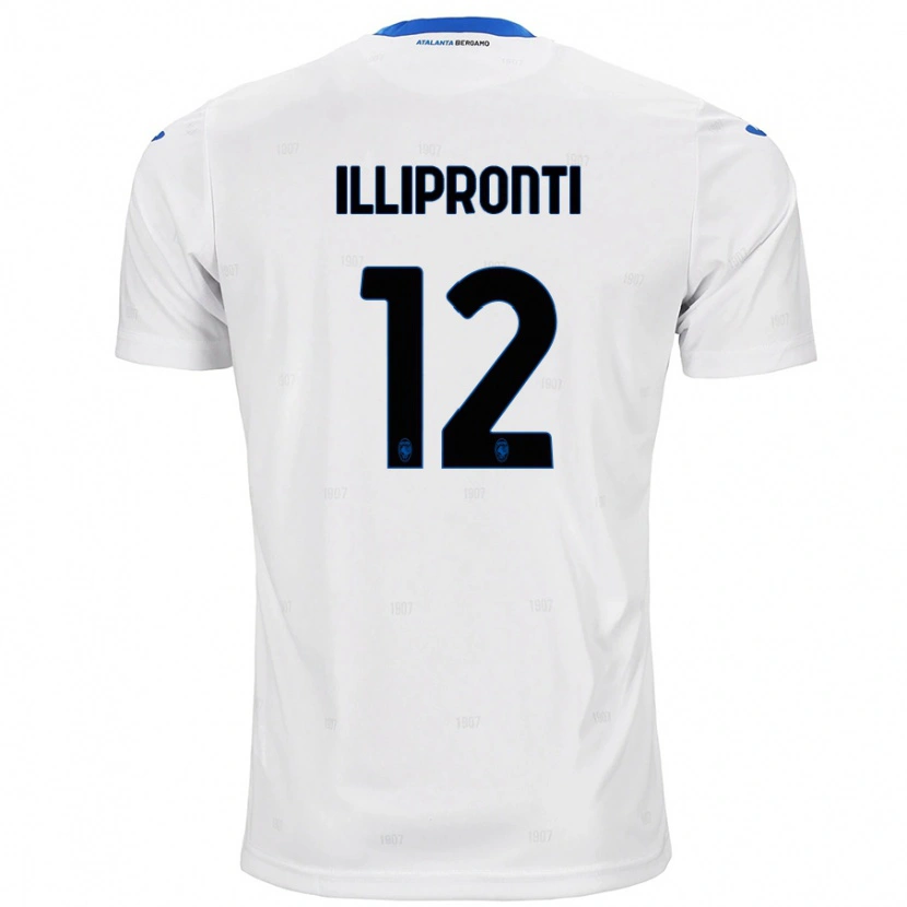 Danxen Niño Camiseta Filippo Illipronti #12 Blanco 2ª Equipación 2024/25 La Camisa