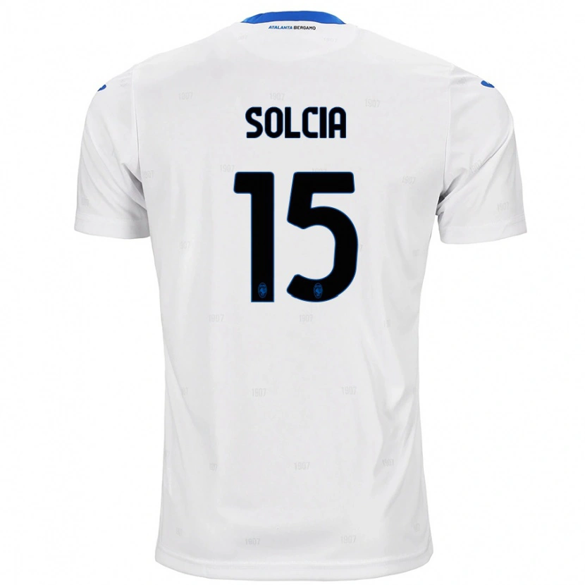 Danxen Niño Camiseta Daniele Solcia #15 Blanco 2ª Equipación 2024/25 La Camisa
